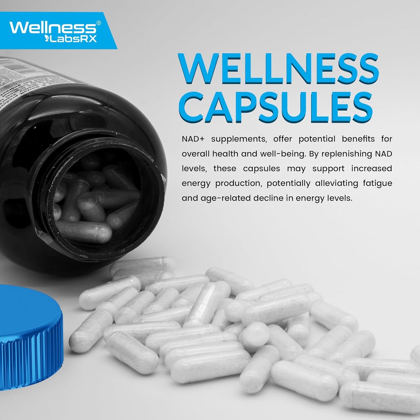 Liposomal Nad+ Resveratrol 1500 Mg Wellness 90 capsulas