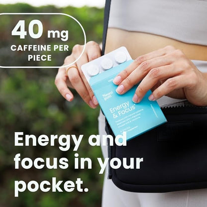 NeuroGum Goma de Mascar Nootropic Energy | Cafeína + L-teanina + Vitaminas B | Sin azúcar + Sin gluten + Sin OMG + Vegana