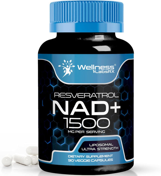Liposomal Nad+ Resveratrol 1500 Mg Wellness 90 capsulas